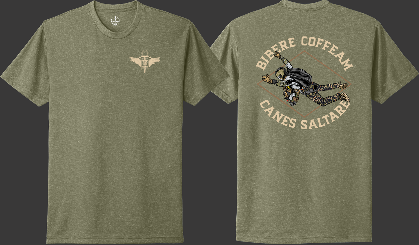 DRINK COFFEE, JUMP DOGS tee