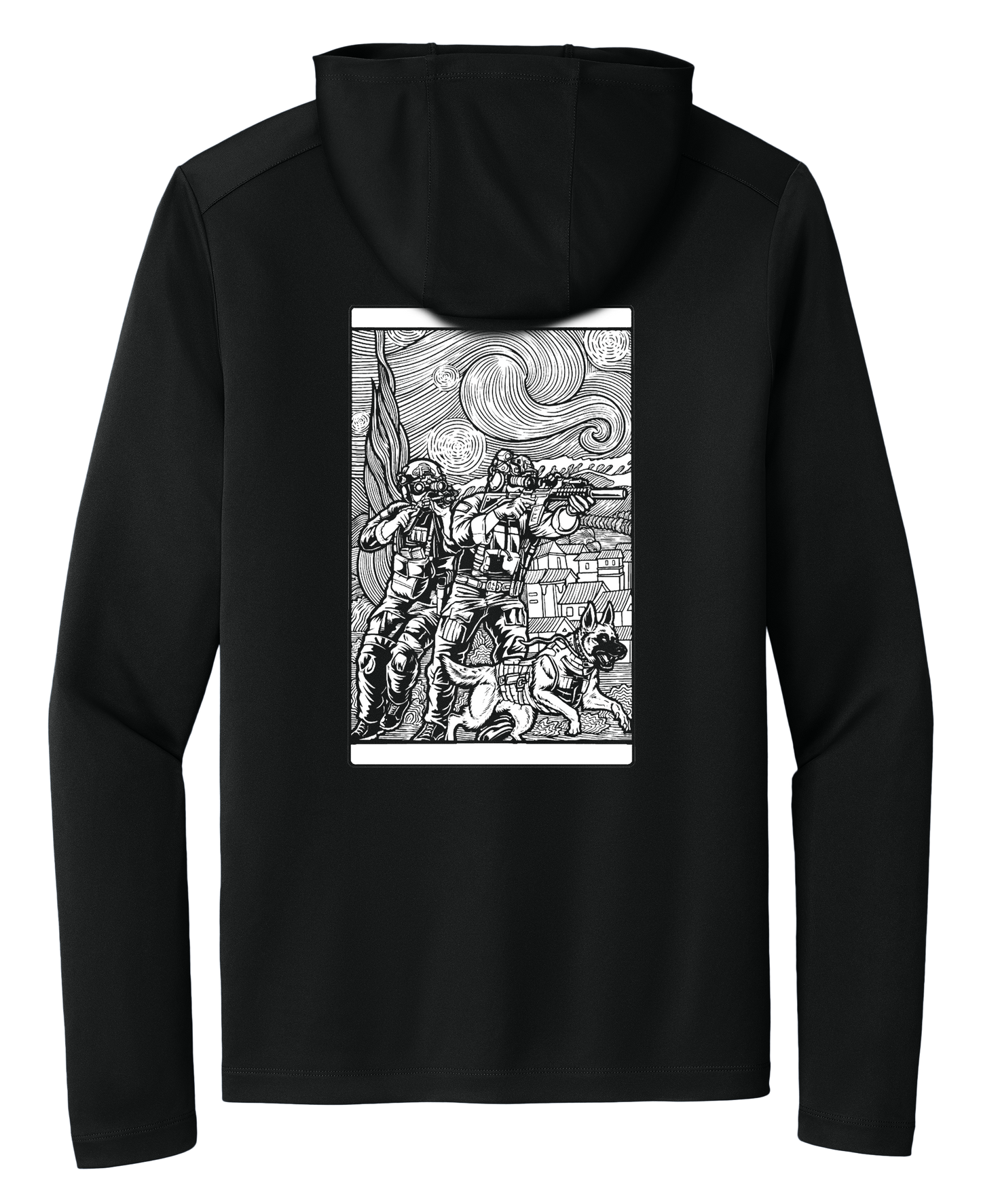 Silent Night Hooded Long Sleeve