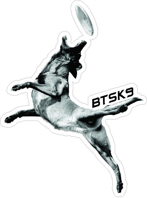 BTSK9 Frisbee Sticker